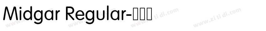 Midgar Regular字体转换